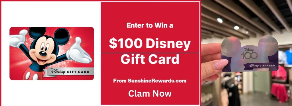 $100 Disney Gift Card